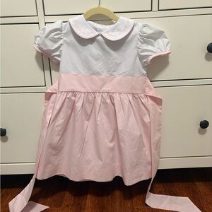 The Beaufort Bonnet Company Pink and White Kids Dress